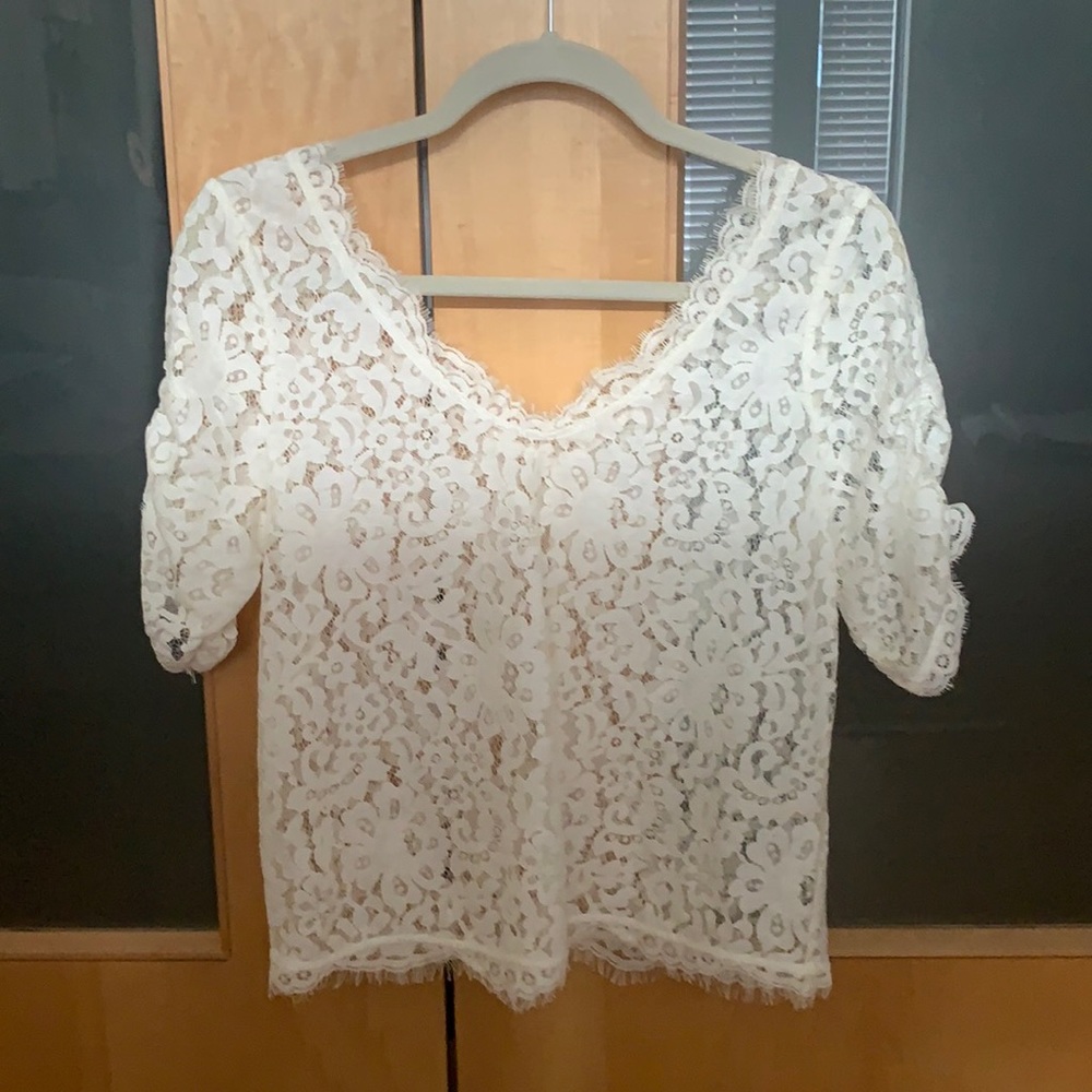 NWOT Joie Nevina lace top